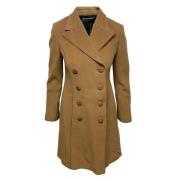 Pre-owned Wool outerwear Armani Pre-owned , Brown , Dames