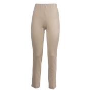 Gebreide broek met elastische taille Le Tricot Perugia , Beige , Dames