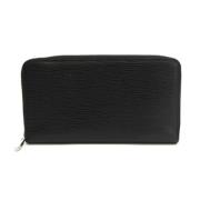 Pre-owned Leather wallets Louis Vuitton Vintage , Black , Dames