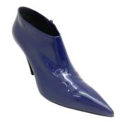 Pre-owned Leather boots Balenciaga Vintage , Blue , Dames