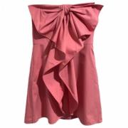 Pre-owned Cotton dresses Valentino Vintage , Pink , Dames