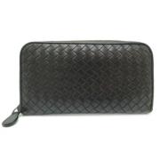 Tweedehands Bruin Leren Bottega Veneta Portemonnee Bottega Veneta Vint...