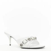 Pre-owned Leather heels Balenciaga Vintage , White , Dames