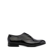 Zwarte Oxford Veterschoenen Doucal's , Black , Heren