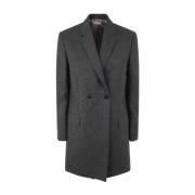 Single-Breasted Coats Thom Browne , Gray , Dames