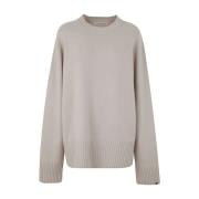N236 mama roundneck oversized pullover Extreme Cashmere , Gray , Dames