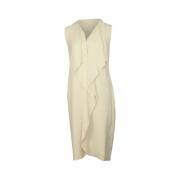 Pre-owned Silk dresses Ralph Lauren Pre-owned , Beige , Dames