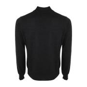 Antraciet Merino Hoge Nek Coltrui Filippo De Laurentiis , Black , Here...