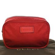 Pre-owned Canvas clutches Gucci Vintage , Red , Dames