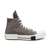 Grijze Canvas High-Top Sneakers Rick Owens , Gray , Heren