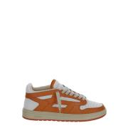 Leren Lage Sneakers Represent , Orange , Heren