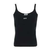 Sleeveless Tops Off White , Black , Dames