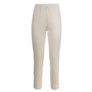 Gebreide broek met elastische taille Le Tricot Perugia , Beige , Dames