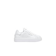 Leren Sneakers voor Modieuze Vrouwen Crime London , White , Dames