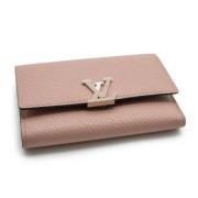 Pre-owned Leather wallets Louis Vuitton Vintage , Pink , Dames