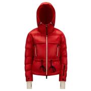 Rode Grenoble Jassen Moncler , Red , Dames