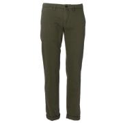 Katoenen broek met norHeren pasvorm Siviglia , Green , Heren