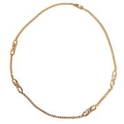 Half lange Chrystal ketting Givenchy Pre-owned , Yellow , Dames