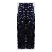 Wide Trousers Oseree , Blue , Dames