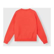 Koraalrode Logo Sweater 10Days , Red , Dames