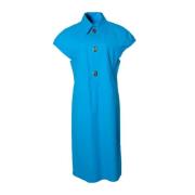 Pre-owned Cotton dresses Bottega Veneta Vintage , Blue , Dames