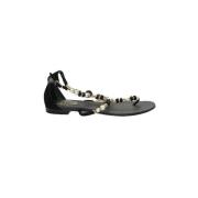 Pre-owned Suede sandals René Caovilla Pre-owned , Black , Dames