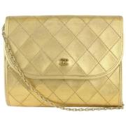 Vintage Schoudertas Chanel Vintage , Yellow , Dames