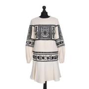 Voldoende polyester jurken Valentino Vintage , Beige , Dames