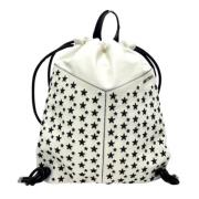 Pre-owned Leather backpacks Jimmy Choo Pre-owned , White , Dames
