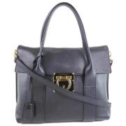 Voldoende lederen handtassen Salvatore Ferragamo Pre-owned , Black , D...