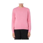 Roze Trui met Logo Borduursel MC2 Saint Barth , Pink , Dames