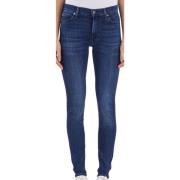 Skinny Jeans 7 For All Mankind , Blue , Dames