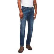 SlimmyY Mid gebruikte washenim jeans 7 For All Mankind , Blue , Heren