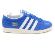 Blauwe Leren Sneakers voor Heren Adidas , Blue , Heren