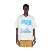 Avontuurlijk Grafisch Print T-Shirt Adidas , White , Unisex