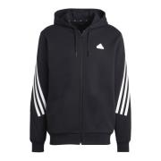 3 Stripes Hoodie Adidas , Black , Heren