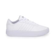 Platform Court Sneakers Adidas , White , Dames