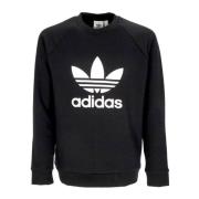 Lichtgewicht Trefoil Crewneck Sweatshirt Adidas , Black , Heren