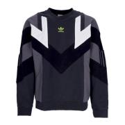 Carbon/Grey Crewneck Streetwear Adidas , Gray , Heren