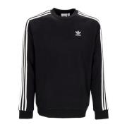 3-Stripes Crewneck Sweatshirt voor Heren Adidas , Black , Heren