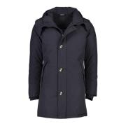 Donkerblauwe Parka Jas voor Mannen Airforce , Blue , Heren