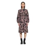 Midi Dresses Antik Batik , Purple , Dames