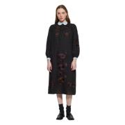 Midi Dresses Antik Batik , Black , Dames