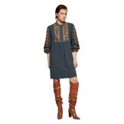 Short Dresses Antik Batik , Gray , Dames