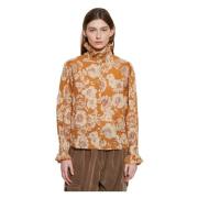 Leonie print blouse Antik Batik , Orange , Dames