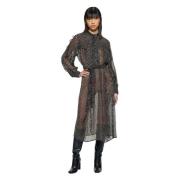 Midi Dresses Antik Batik , Gray , Dames