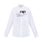 Overhemd with pocket Balenciaga , White , Heren