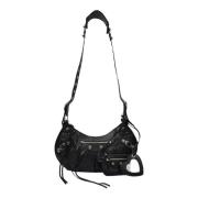 Le Cagole Small Shoulder Tas Balenciaga , Black , Dames