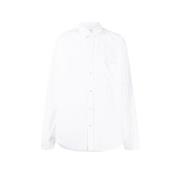 Cocoon Fit Poplin Overhemd Balenciaga , White , Dames