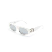 Witte zonnebril met originele accessoires Balenciaga , White , Dames